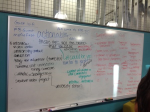 Some of our ideas on the board